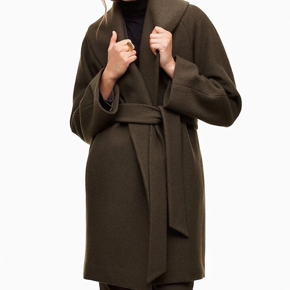 Aritzia Babaton ‘Sian’ Coat GREEN - Picture 1 of 4